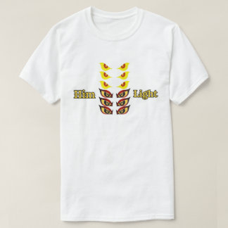 Ogen lichten hem op t-shirt