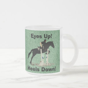 Ogen omhoog! Haalt neer! Horse Jumper Matglas Koffiemok