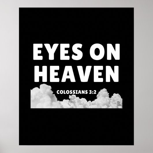 Ogen op de hemel - Kolossenzen 3:2 Poster (Voorkant)