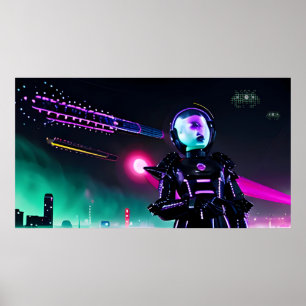 Ogen op de Nachtelijke Hemel Poster