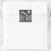 Ogen Op De Prijs Vierkante Sticker (Tas)