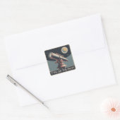 Ogen Op De Prijs Vierkante Sticker (Envelop)