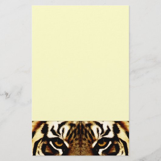 Ogen op een tijger briefpapier (Voorkant)