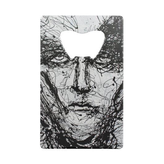 Ogen op fles 3 Opener! Kredietkaart Flessenopener (Voorkant)