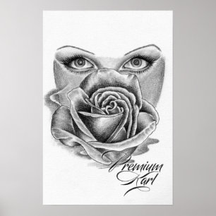 Ogen op Roos Poster