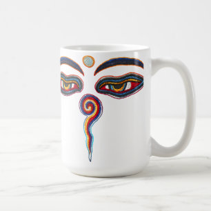Ogen van boeddha / augen der Weisheit Koffiemok