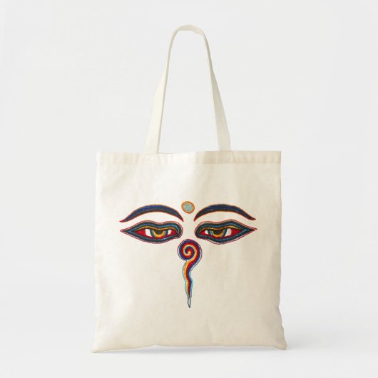 Ogen van boeddha / augen der Weisheit Tote Bag (Voorkant)
