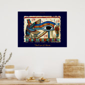 OGEN VAN DE HORUS Egyptische kunst Poster (Keuken)
