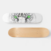 OGEN VAN DE TIGER SKATEBOARD - WITTE TIGER ONTWERP (Horizontaal)