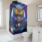 Ogen van de Uil van het Universum 02 Douchegordijn (In situ)