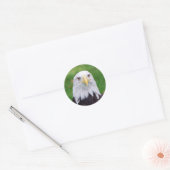 Ogen van een adelaar ronde sticker (Envelop)