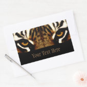 Ogen van een Tiger gepersonaliseerd Rechthoekige Sticker (Envelop)