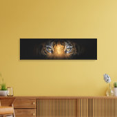 Ogen van een tijgerpanoramisch canvas (Insitu (Woonkamer))