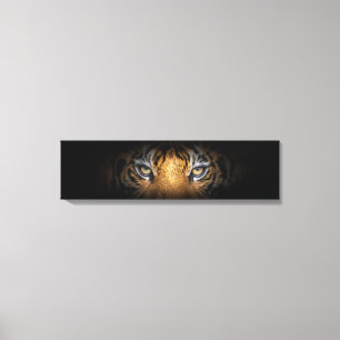 Ogen van een tijgerpanoramisch canvas afdruk