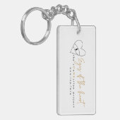 Ogen van het hart acryl sleutelhanger (Voorkant Links)