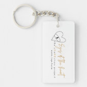 Ogen van het hart acryl sleutelhanger (Voorkant)