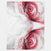 Ogen van het oude kwaad - Red Warning Fleece Deken (Voorkant)