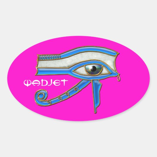 OGEN VAN HORUS Wedjit Wadjet Egyptian Art Stickers (Voorkant)