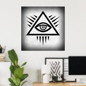 OGEN VAN PROVIDENCE ANCIENTE SYMBOOL POSTER (Thuiskantoor)