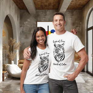 Ogen van Vuur, Hart van Rust - Majestueuze Tijger T-shirt