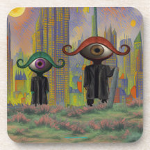 Ogen verlaten de stad te voet