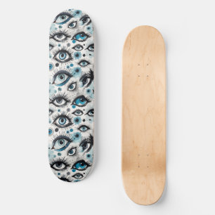 Ogen! Zoveel turquoise blauwe ogen Skateboard