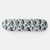 Ogen! Zoveel turquoise blauwe ogen Skateboard (Horizontaal)