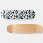 Ogen! Zoveel turquoise blauwe ogen Skateboard (Horizontaal)