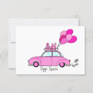 Oggi Sposi - Italiaanse huwelijksuitnodiging Kaart