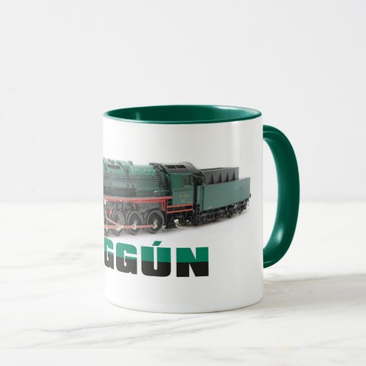 Oggun mug Two Tone avec train (Devant droit)