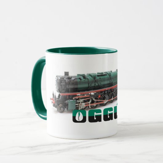Oggun mug Two Tone avec train (Devant gauche)