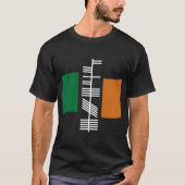 Ogham text "Ireland" black shirt (Voorkant)