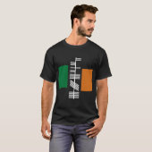 Ogham text "Ireland" black shirt (Voorkant volledig)