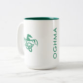 Oghma Creative Media Tweekleurige Koffiemok (Voorkant links)