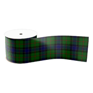 Ogilvie tartan blue green plaid grosgrain lint