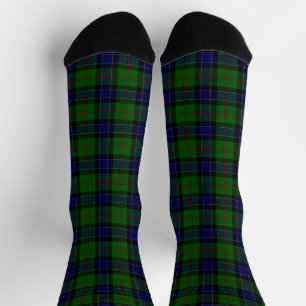 Ogilvie tartan blue green plaid sokken