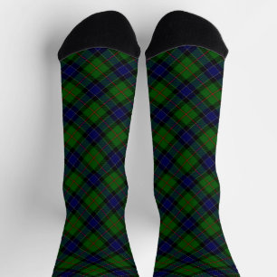 Ogilvie tartan blue green plaid sokken