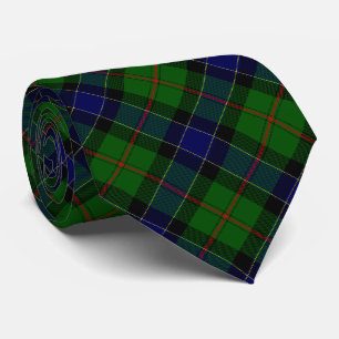 Ogilvie tartan blue green plaid stropdas
