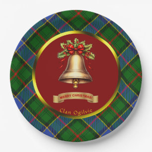 Ogilvie Tartan Persoonlijke Kerstmis Papieren Bordje