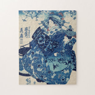 Ogiya uchi Hanaogi door Utagawa Kuniyoshi Legpuzzel