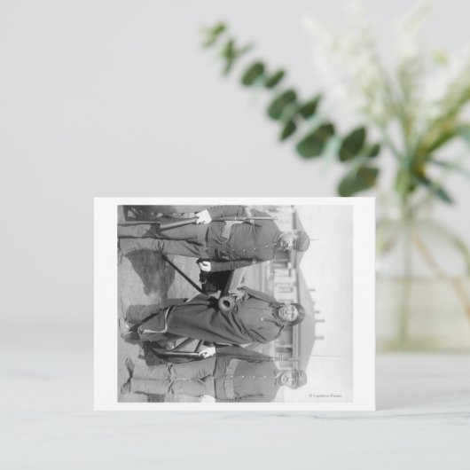 Oglala Indian Plenty Horses met 2 witte soldaat Briefkaart (Staand voorkant)