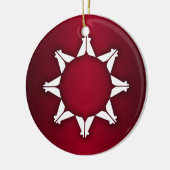 Oglala Lakota Flag Keramisch Ornament (Links)
