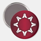 Oglala Lakota Flag Magneet (Voorkant / Achterkant)