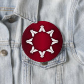 Oglala Lakota Flag Ronde Button 4,0 Cm (In situ)
