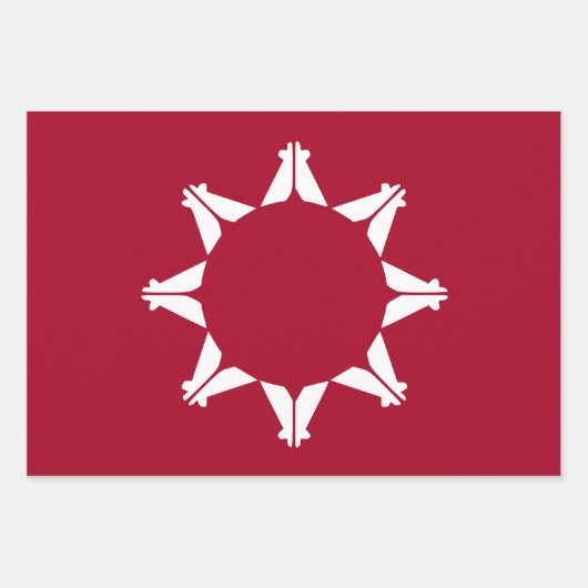 Oglala Lakota Sioux-vlag Inpakpapier Vel (Voorkant)
