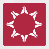 Oglala Lakota Sioux-vlag Labels (Design 2)