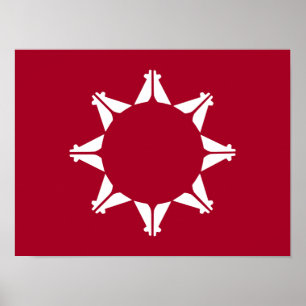 Oglala Lakota Sioux-vlag Poster