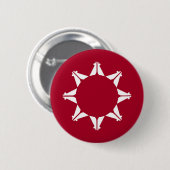 Oglala Lakota Sioux-vlag Ronde Button 5,7 Cm (Voorkant /achterkant)