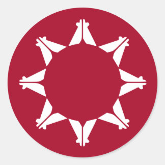 Oglala Lakota Sioux-vlag Ronde Sticker