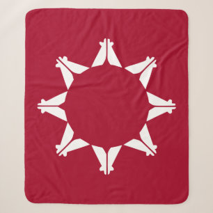 Oglala Lakota Sioux-vlag Sherpa Deken